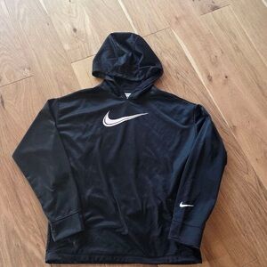 Nike Black Hoodie with White Swoosh